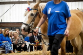 Dutch Princess Beatrix at anniversary celebration of Foundation Riding for the Disabled