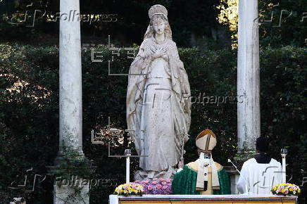 Pope Leo XIV leads the Mass for the Care of Creation in Castel Gandolfo