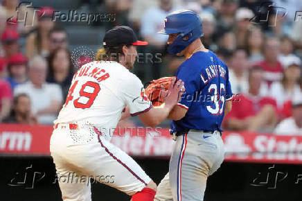 MLB: Texas Rangers at Los Angeles Angels