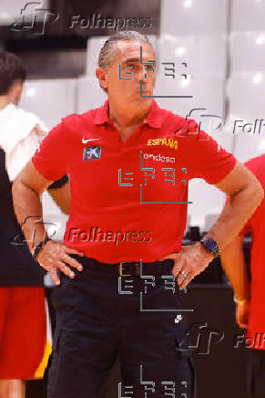Entrenamiento de la selección española de baloncesto