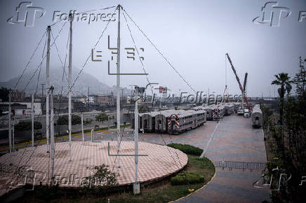 Trenes desechados en EE.UU. y entregados a Lima quedan almacenados en un parque público