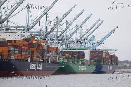 US President Trump's 10 percent tariff cuts about a third of traffic at the Los Angeles Port