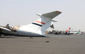 Aftermath of Israeli airstrikes on Sana'a airport