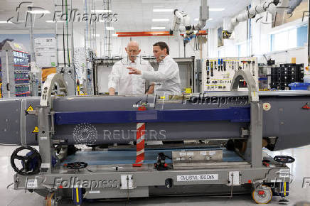 Britain's Defence Secretary John Healey visits MBDA Storm Shadow factory in Stevenage