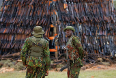 Destruction of an assortment of illicit firearms and small weapons recovered during various security operations in Bulbul area of Ngong district