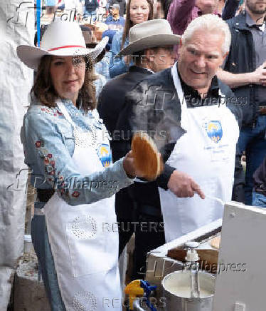 At the Calgary Stampede in Calgary