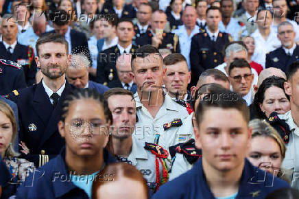 Eve of the annual Bastille Day Parade in the French capital