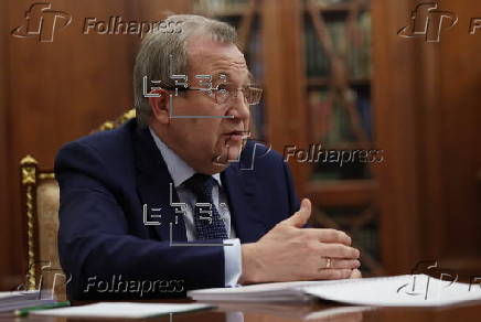 Russian President Putin meets Russian Academy of Sciences president in Moscow