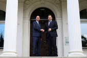 German Finance Minister Klingbeil and French Finance Minister Lombard meet in Genshagen