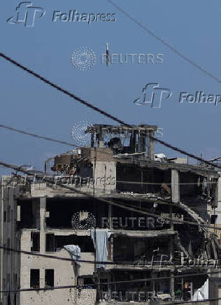 Aftermath of an Israeli strike in Gaza City