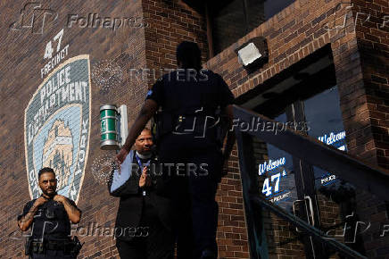 Aftermath of a deadly mass shooting in Manhattan in New York City