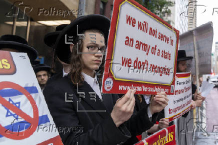 Comunidades judías ortodoxas protestan en Nueva York