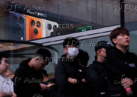 Sales of the new iPhone 17 series smartphones in Beijing