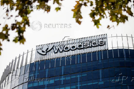 FILE PHOTO: Woodside Energy's headquarters is pictured in Perth