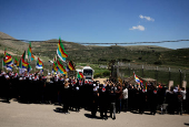 An annual gathering at the Nabi Shuayb Shrine, a holy place for the Druze community, at Majdal Shams