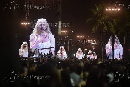 Lady Gaga's open concert at Copacabana beach in Rio de Janeiro