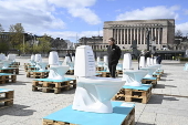 Artwork installation to promote environment and nature conservation of Balic Sea