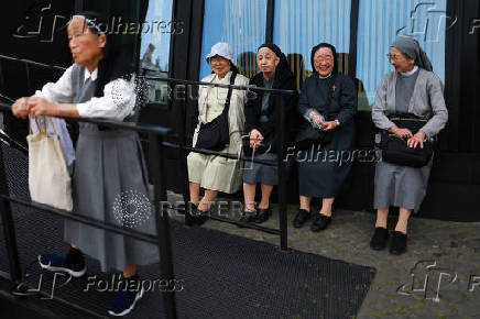 Pope Leo XIV leads Regina Caeli prayer from St Peter's Basilica, at the Vatican