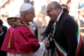 Pope Leo XIV visits Campidoglio (Capitoline Hill) in Rome