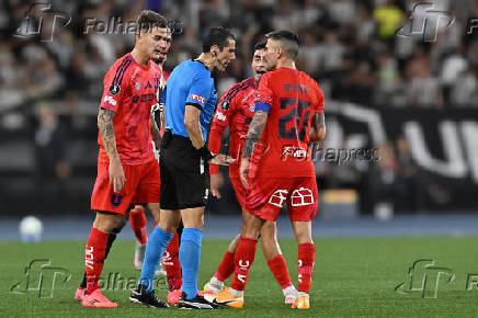 Partida entre Botafogo e Universidad de Chile válida pela Copa Libertadores.