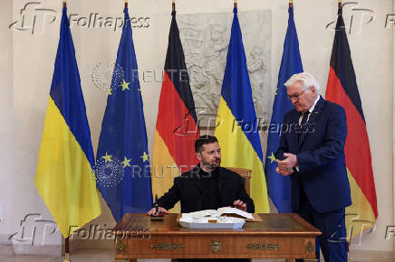 Ukraine's President Zelenskiy visits Germany
