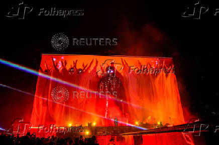 The Weeknd performs at MetLife Stadium in East Rutherford