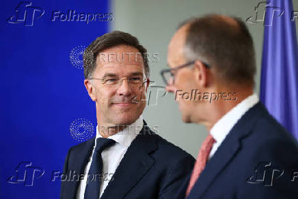 German Chancellor Merz and NATO Secretary General Rutte meet in Berlin