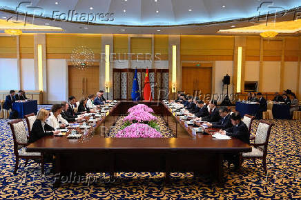 European Commission Executive Vice-President for a Clean, Just and Competitive Transition Teresa Ribera meets attends the Sixth HECD, in Beijing