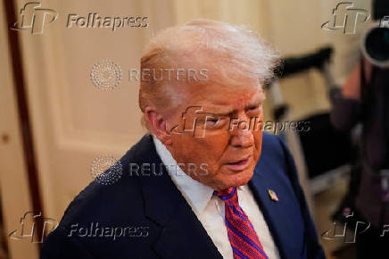 U.S. President Trump participates in a signing ceremony for the 