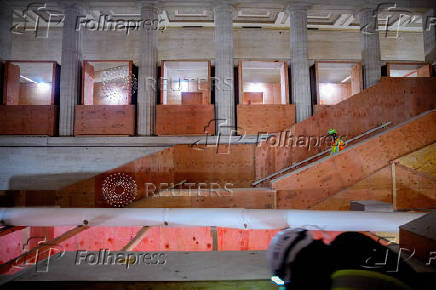 Inside the renovation of the federal reserve building, in Washington, D.C
