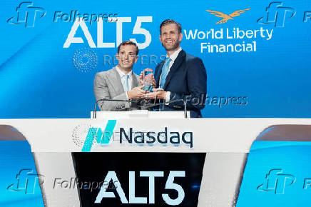 World Liberty Financial and ALT5 Sigma at the Nasdaq Market, in New York