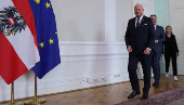 Chancellor Stocker, Vice-Chancellor Babler and Foreign Minister Meinl-Reisinger arrive to address the media before a cabinet meeting