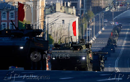Rehearsal for Victory Day parade in Moscow