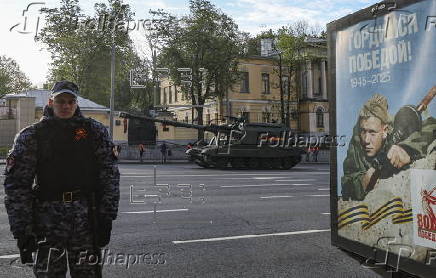 General rehearsal for Russia's annual Victory Day parade in Moscow