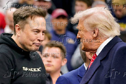 FILE PHOTO: Elon Musk and Donald Trump are shown in Pennsylvania