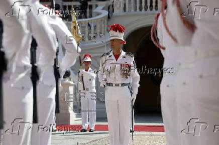 French President Macron visits Monaco
