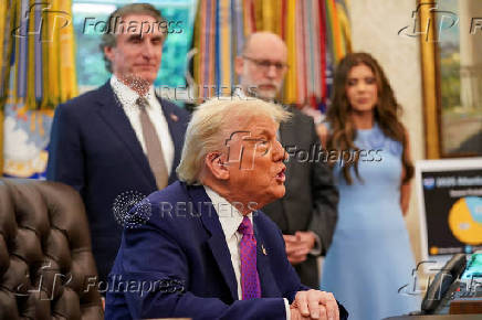 U.S. President Trump at the White House in Washington