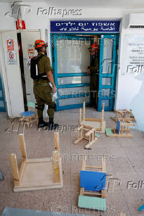 Aftermath of a missile strike from Iran on Israel, at Soroka Medical Center, in Beersheba
