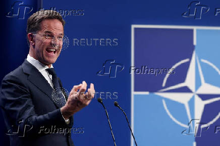 NATO Secretary General Mark Rutte holds a press conference ahead of a NATO summit, in The Hague