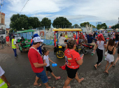 Movimentação de visitantes na Ilha de Parintins, no Amazonas