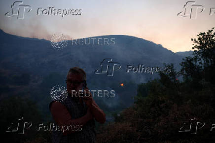 Wildfire in Albania