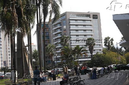 Rajadas de ventos na região do aeroporto de Congonhas em SP