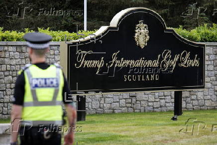 US President Trump opens new golf course Trump International Golf Scotland