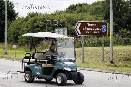 US President Trump opens new golf course Trump International Golf Scotland