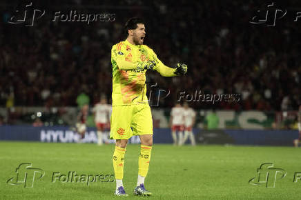 Partida entre Flamengo x Internacional RS pelas oitavas de final da Libertadores no Maracanã.