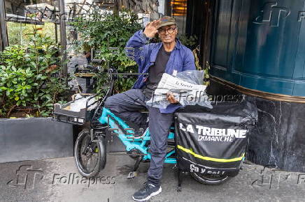 The last Newspaper Hawker in Paris to receive Order of Merit from President Macron