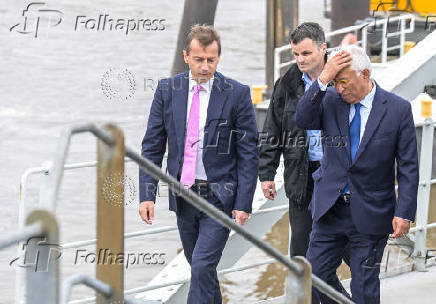 European Council President Costa visits an Airbus facility, in Hamburg