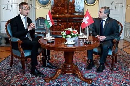 Hungarian Foreign and Trade Minister Peter Szijjarto visits Switzerland