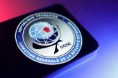 Illustration shows DGSE (Direction Generale de la Securite Exterieure) logo