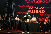 Virada Cultural, o cantor Rapper Rashid, no palco de Itaquera